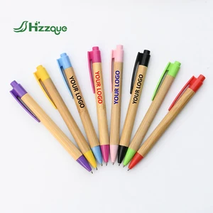 Custom Logo Recycled Wooden Bamboo Ballpoint Pens Personalized Promotional Wood Pens