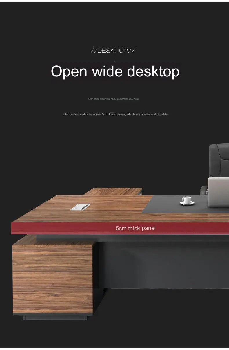 Wholesale Office Desks Modern L Shaped Boss Ceo Manager Desk Executive