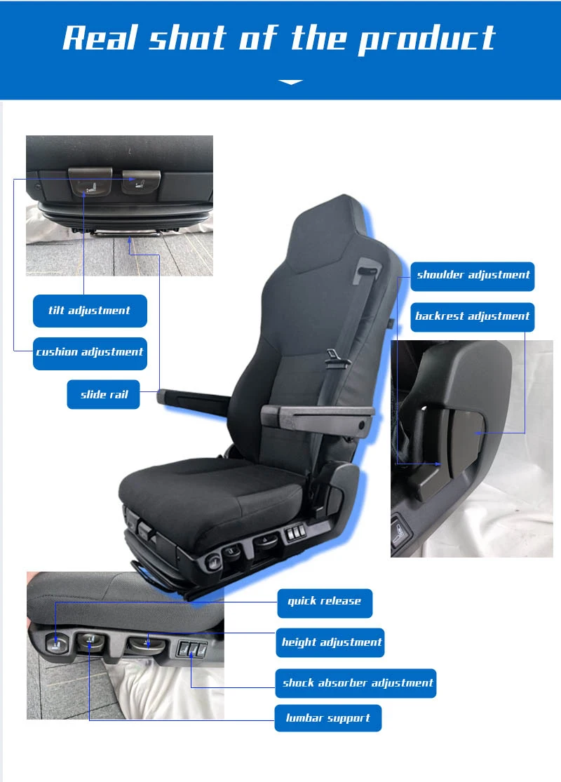 Ysr Seating Luxury Nts870 Air Suspension Pneumatic Suspension Seat