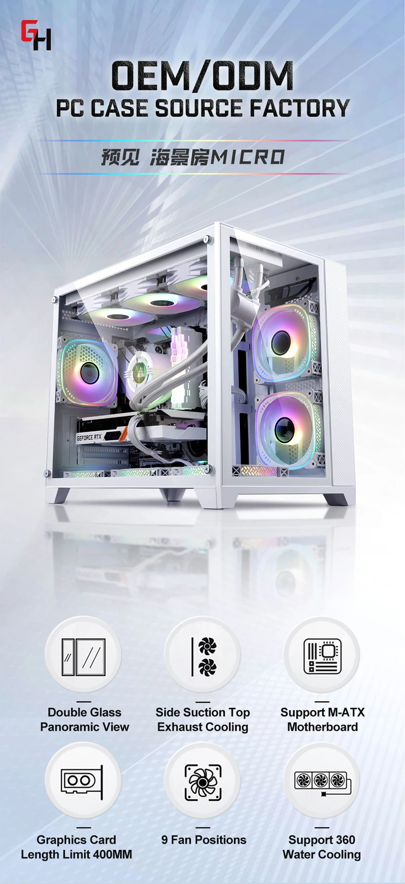 Hot Selling Matx Computer Case Full Tower Cabinet For Mini Pc Case ...