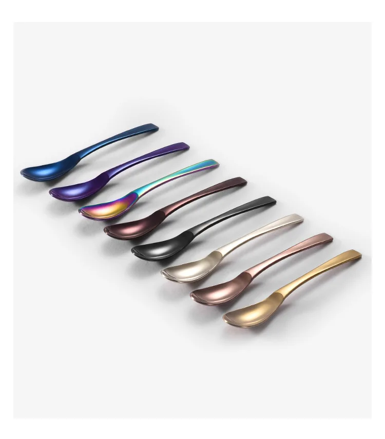 304 Stainless Steel Flange Wire Titanium-Plated Rose Gold Knife Fork and Spoon Four-Piece Tableware Set Western Food Hotel Steak