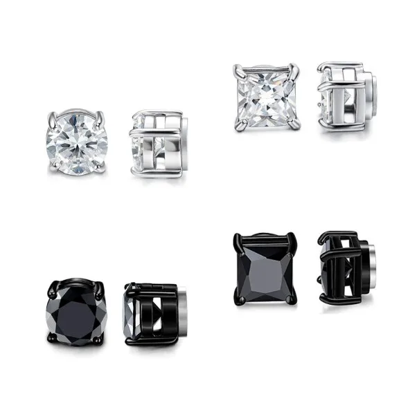 magnetic diamond earrings mens