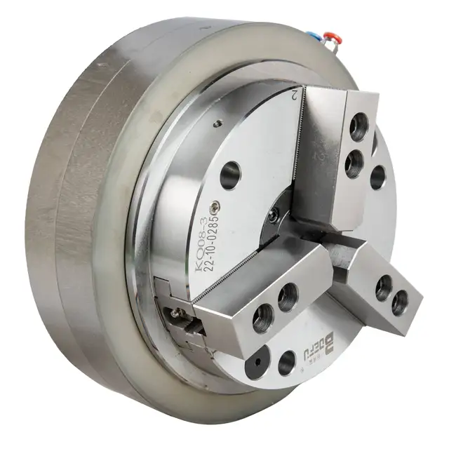 BDF Front Mount Pneumatic Chuck with High Accuracy for Industrial CNC Applications
