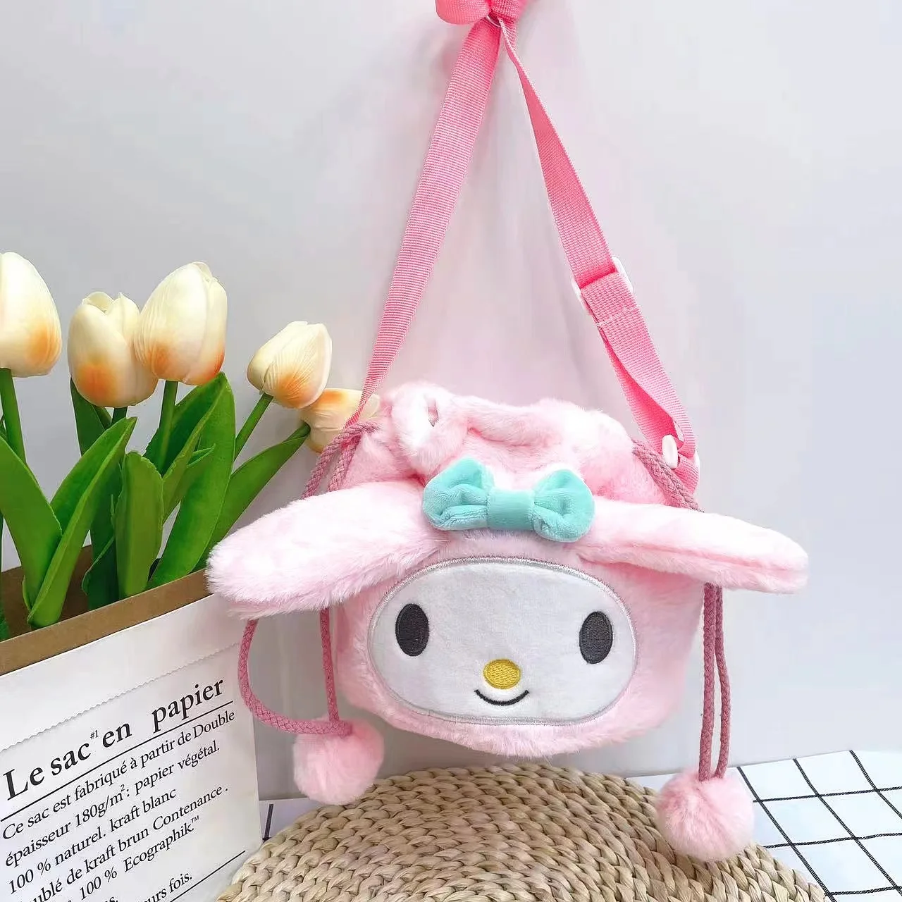 Botu Sanrio Kawaii Cinnamoroll Sanrio Plush Bag My Melody Anime ...