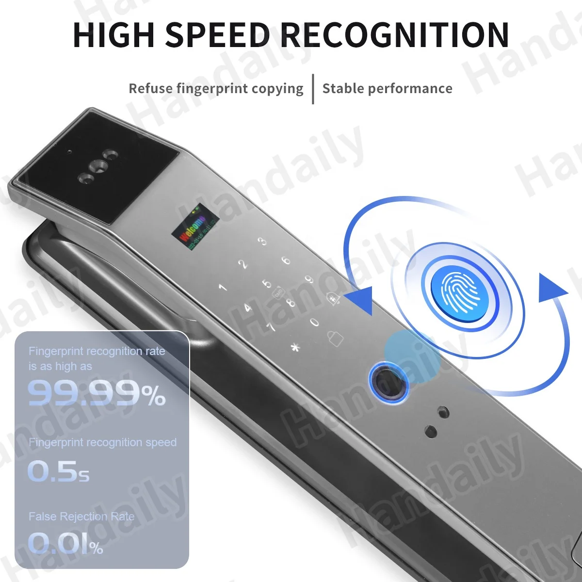 Factory Security TUYA WIFI 3D Face Recognition Fingerprint Smart Lock Keyless Intercom Digital Cerradura Inteligente Door Lock XF14S