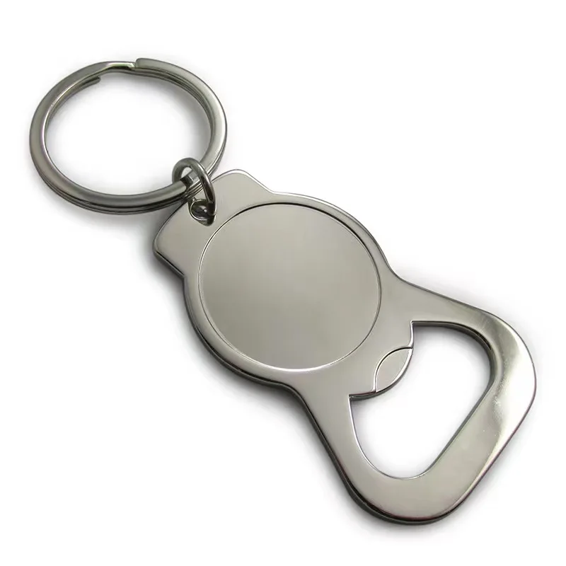 OEM Factory High Quality Custom Keyring Bottle Opener Keychain Sublimation Bottle Opener