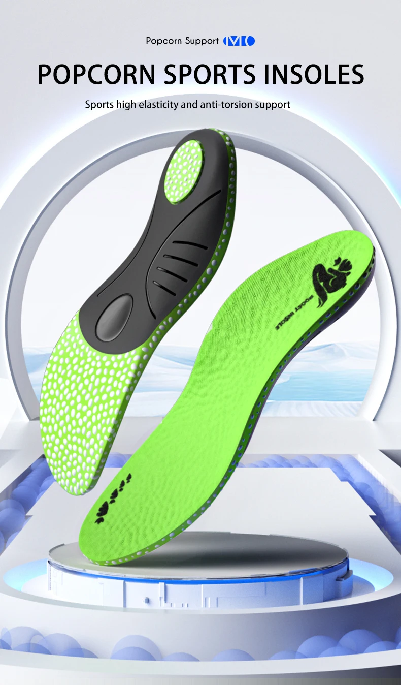 Popcorn ETPU Sports Comfort Insoles with Arch Support