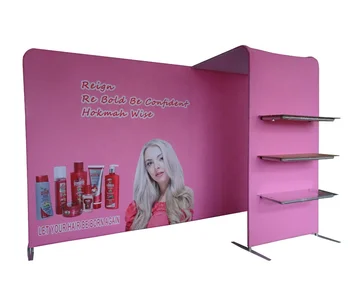 portable modular exhibition stand tension fabric backdrop display for trade show