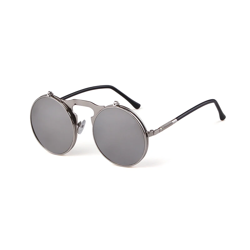 Vintage Retro Round Metal Sun Glasses - UV400 Protection display picture 1