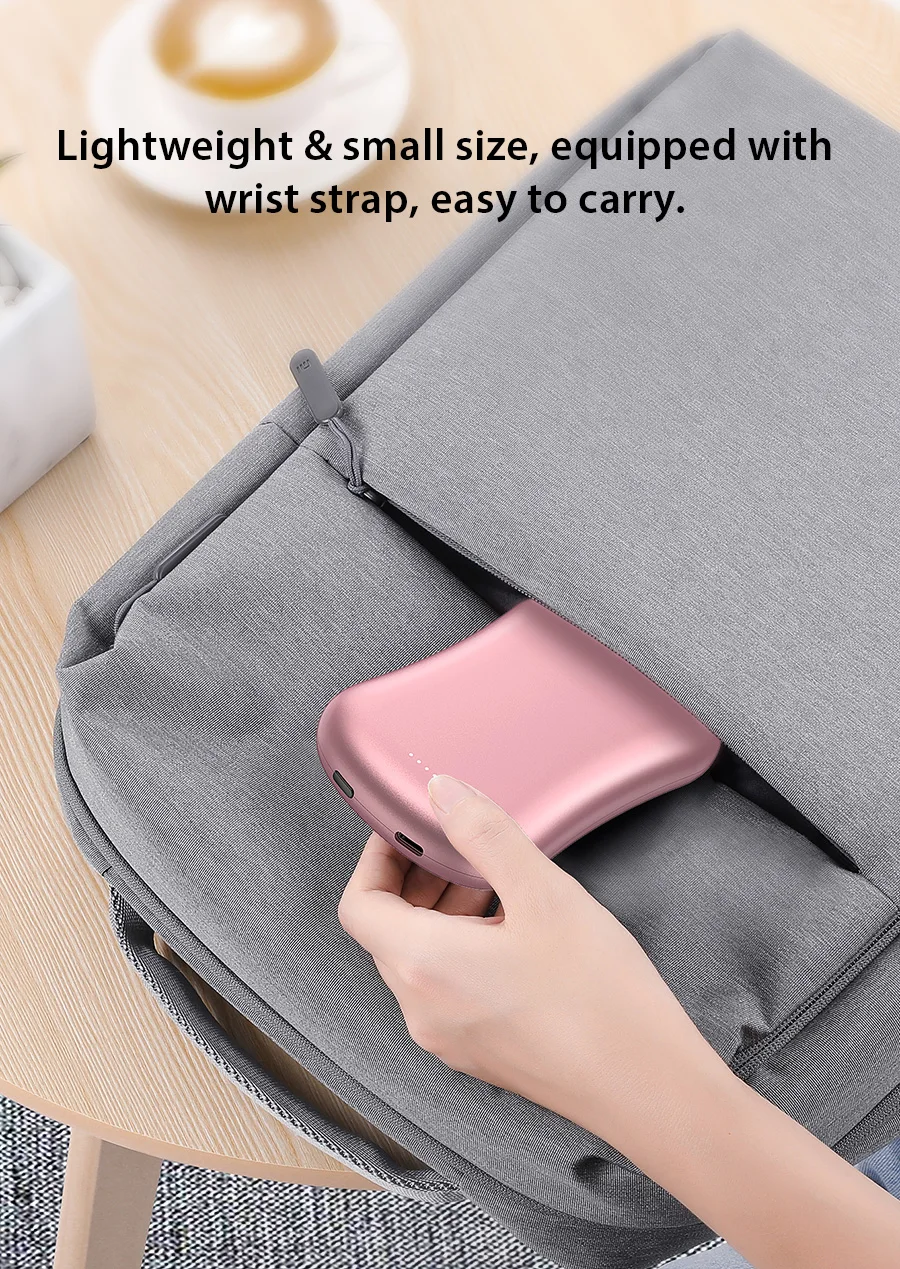 3 in 1 Vibration Massage Hand Warmer Electric Power Bank Hand Warmer Hothands Hand Warmers