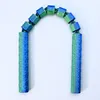 28cm blue and green nunchaku