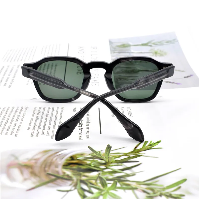 2025 Customizable Logo Polarized Square Acetate Sunglasses with TAC Lenses Fashionable Customer-Focused Design
