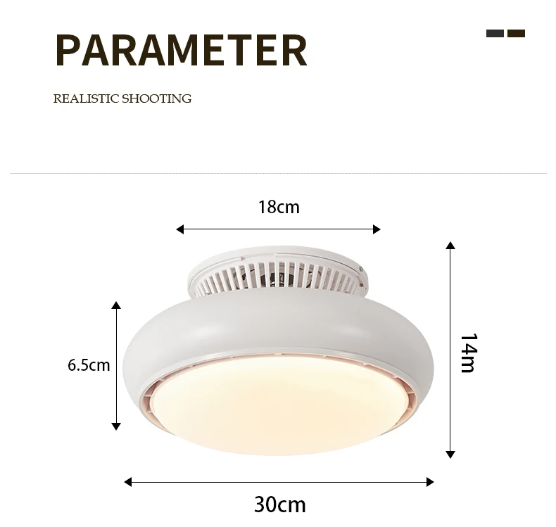 product bladeless ceiling fan with light dimmable led remote control 3 color temperatures 6 speeds-5