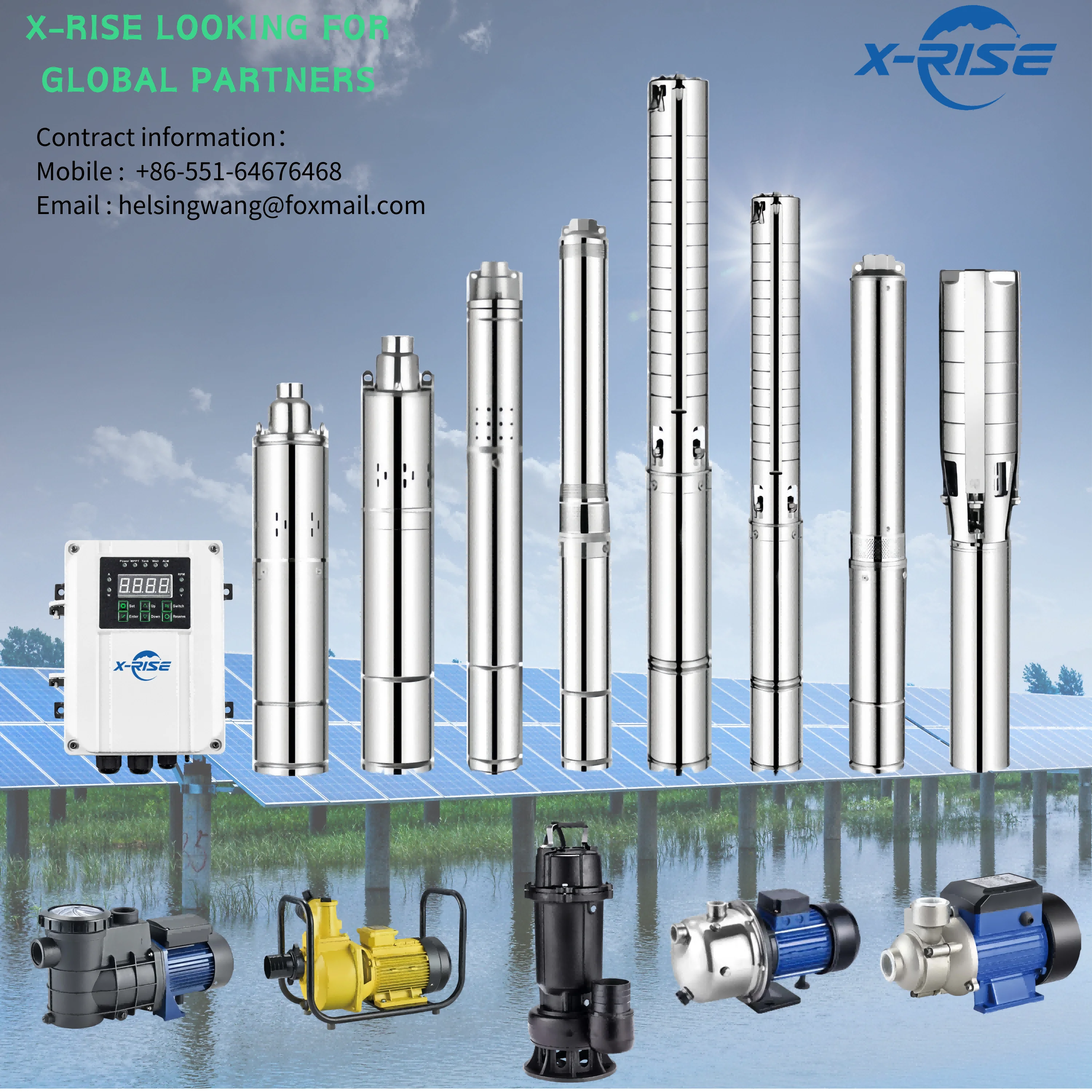 Deep Well Solar Submersible Pump Dc Water Irrigation System For ...