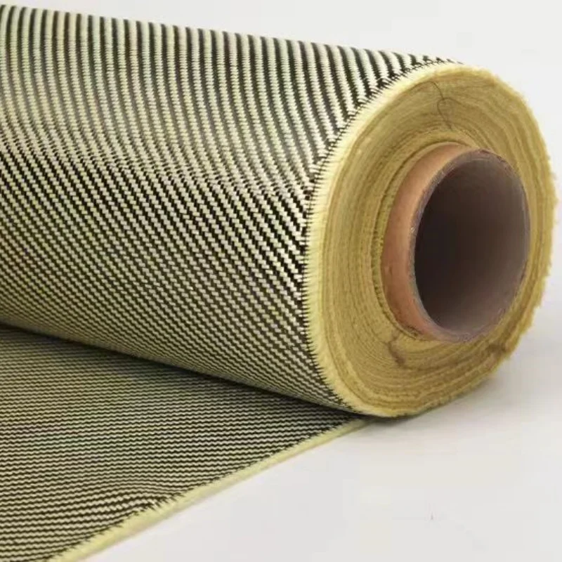 kain Serat Karbon 3k Campuran Kain Aramid dengan Pola Anyaman Twill 2/2 Gulungan