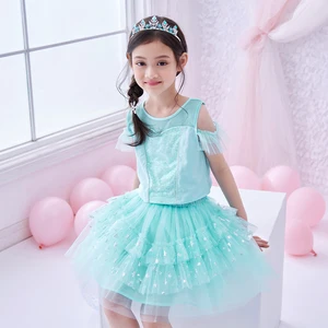 Creative Children's Christmas Princess TV & Movie Role-play Costumes Cotton Fun Evening Sequined Bow Flower Toddler Dress