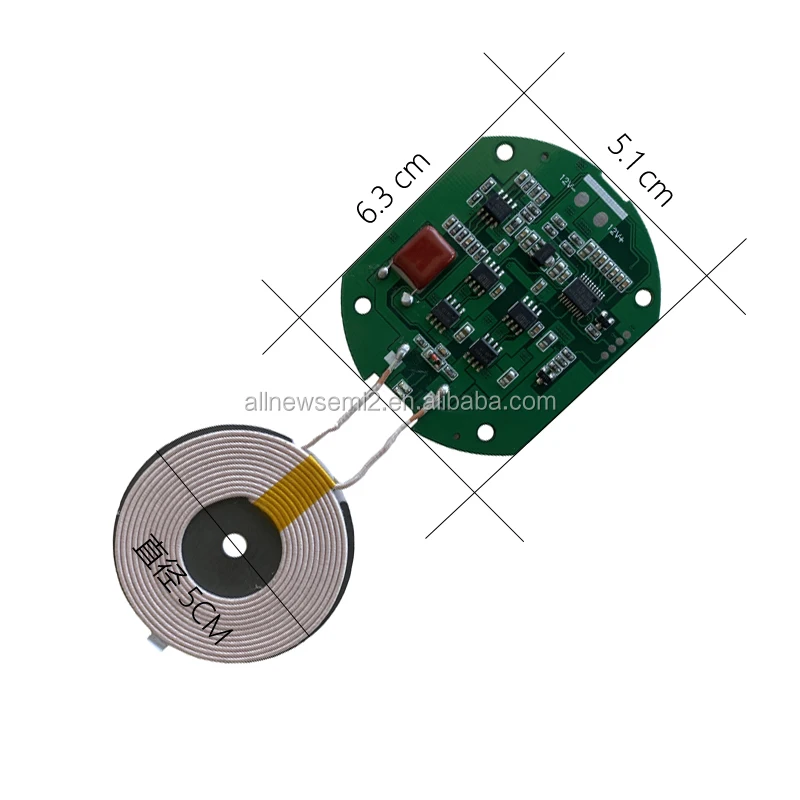 Direct Wholesale Wireless Charging Transmitter Quick Charge Module 10.4V-14V For Car Controlled Cigarette Lighter Table