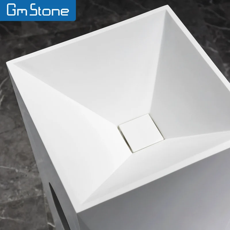 Concise Sanitary Ware GM Stone Diamond Freestanding Wash Basin