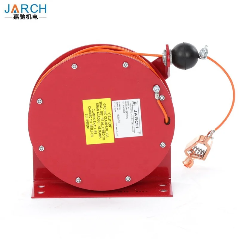Auto Spring Retractable Static Earthing Hose Reel Anti Static Grounding Cable test Earth Wire Reels for Truck