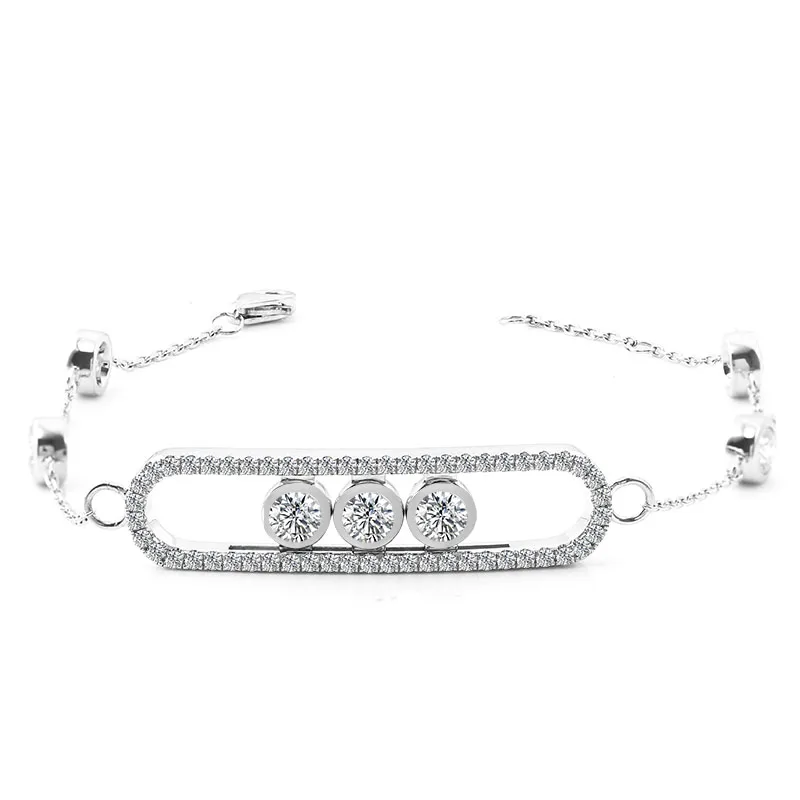 White Gold Diamond Bracelet Move