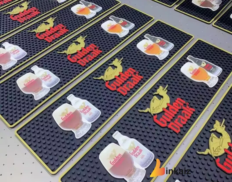 Anti Slip Soft PVC Bar Mat Beer Mat Custom Branded Rubber Bar Runners With Logo