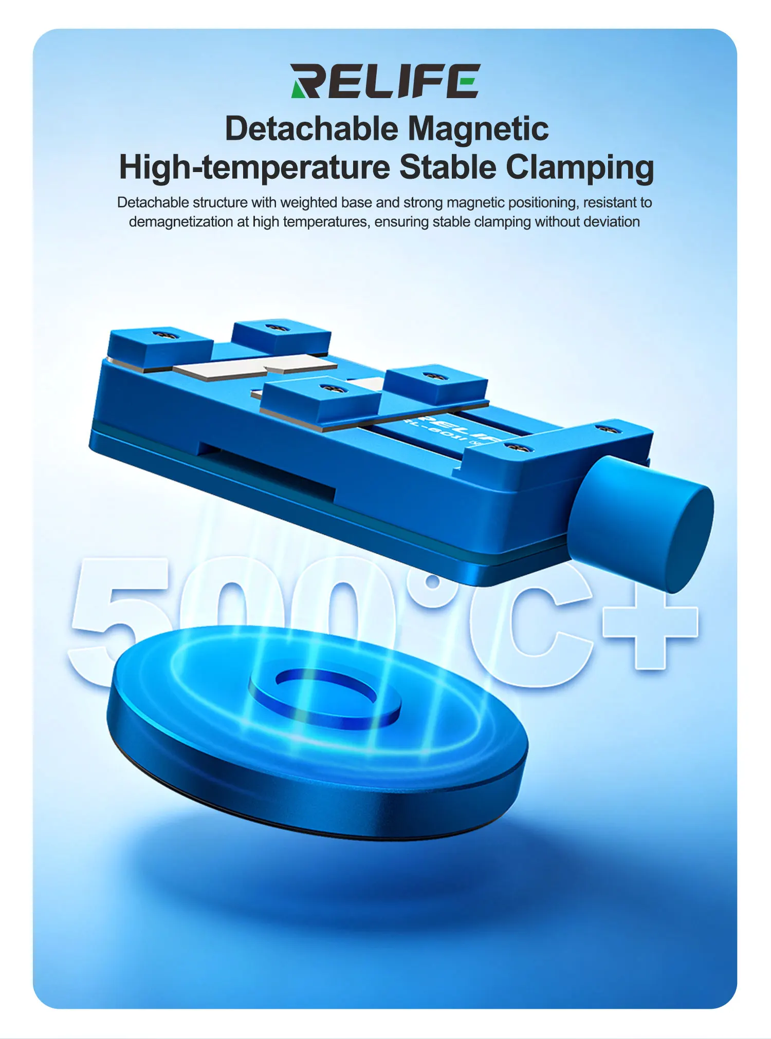 Hot Selling RELIFE RL-601I Mini Motherboard Chip Repair Mini Rotating Fixture for Motherboard Repair CPU Chip Removal