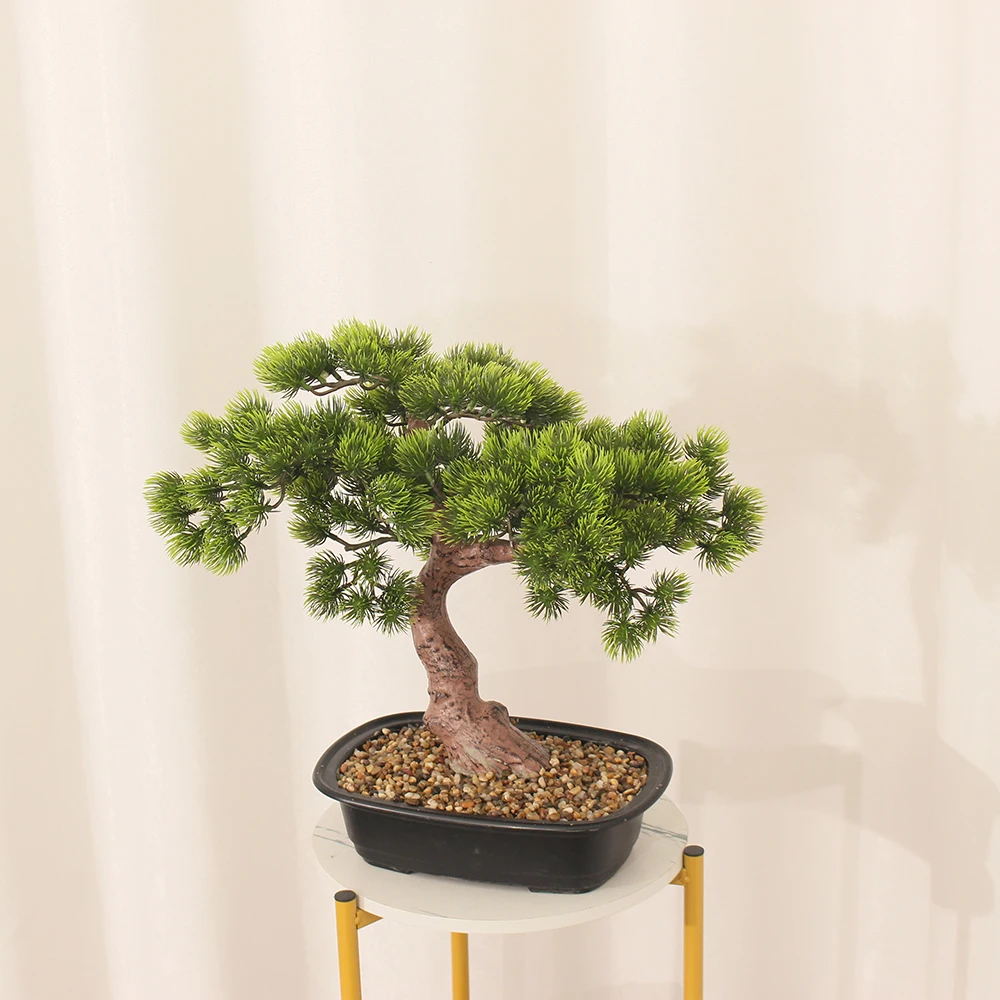 JIAWEI JWT3814 Black Pot Bonsai Tree 40CM PE Environmental Friendly Natural Touch Interior Decoration Home Offices Artificial - Image 4