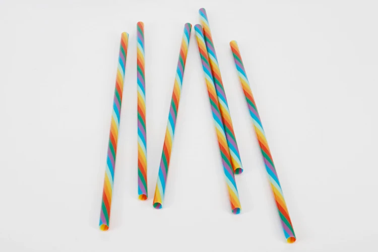 High Quality Pp Plastic Smoothie Cups Colorful Straws Material Hard Drink Plastic Juice Straws