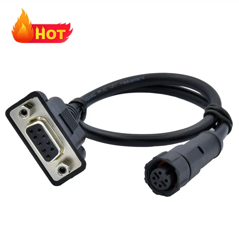 Rigoal M12 To D-Sub Cable Pvc/Pur Db9 Db15 Db25 Db37 Audio Computer Waterproof Wire Connector