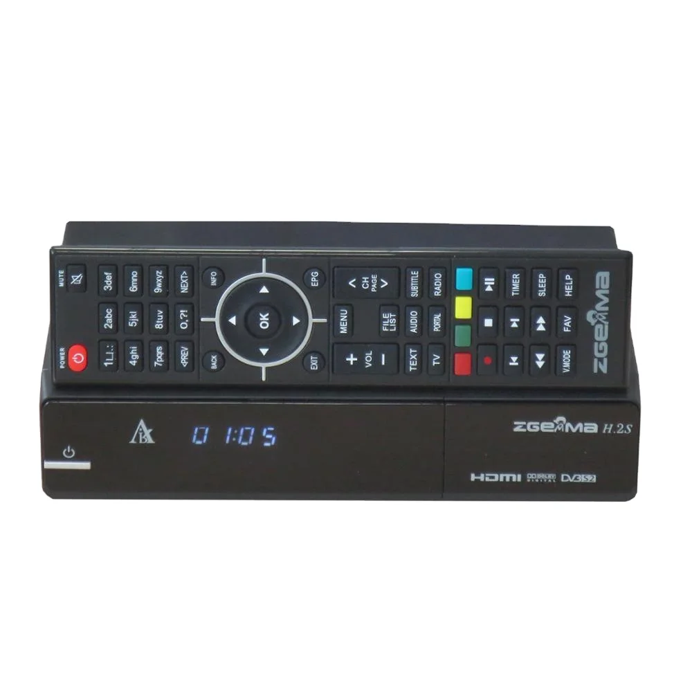 Enigma2 Linux ZGEMMA H.2S DVB S2 + DVB S2 Satellite Tv Receiver No Dish