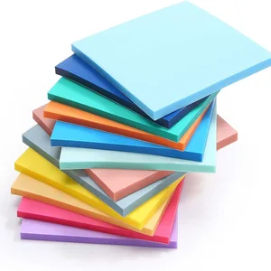 ABLE S3040 Transparent Sticky Notes Self-Adhesive Waterproof Clear Memo Pads for School Office or as Gift Writing Pad