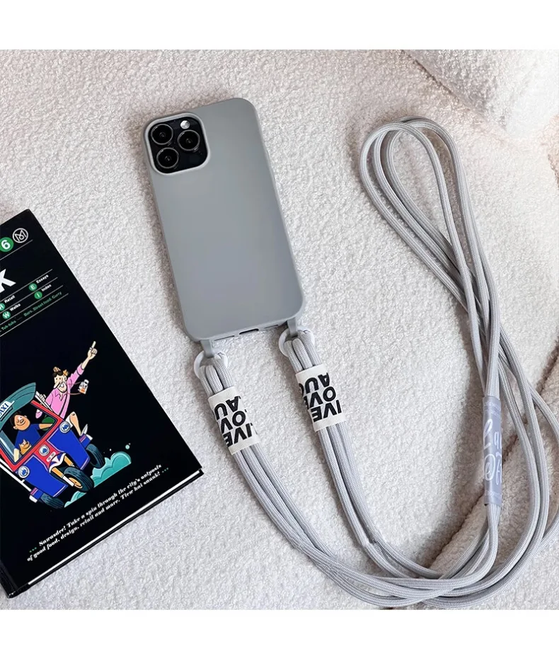 Suitable For IPhone 15 Phone Case New Crossbody Strap Iphone 14 Pro Max Niche High Sensitivity_voghion.com