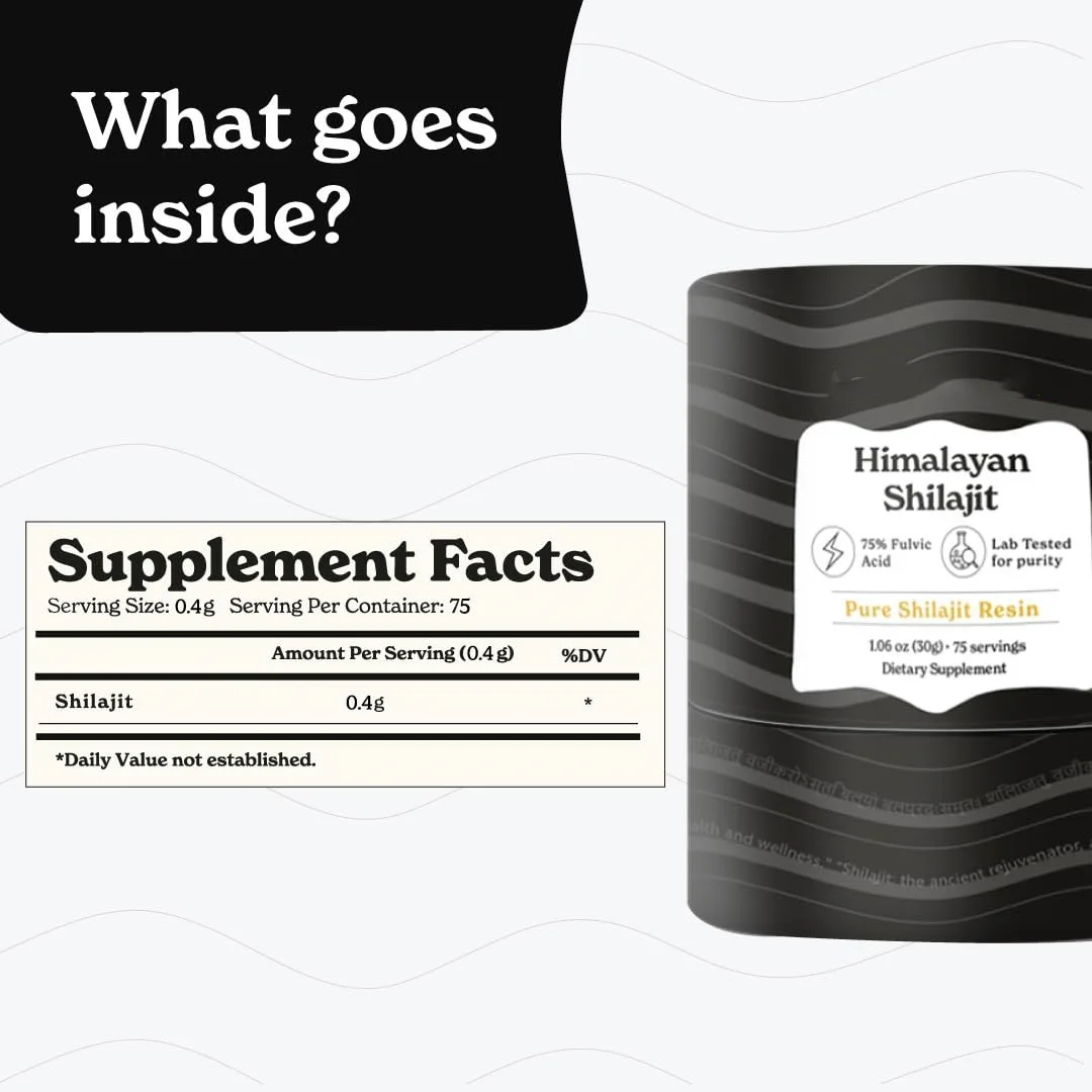 OEM Pure Himalayan Shilajit Resin Gold Grade 100% Pure Shilajit with Fulvic Acid & 85+ Trace Minerals