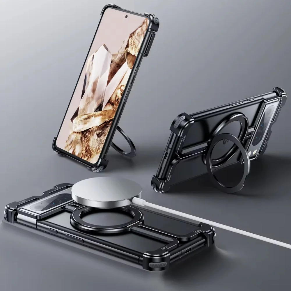 product hollow magnetic bracket for google pixel 8 anti fall phone case for goole pixel 9 pro 7pro laudtec-3