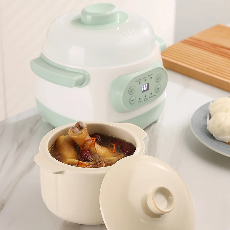 Custom logo Multifunction Baby Porridge Soup Automatic Cooker Portable Electric Slow Cooker for Home