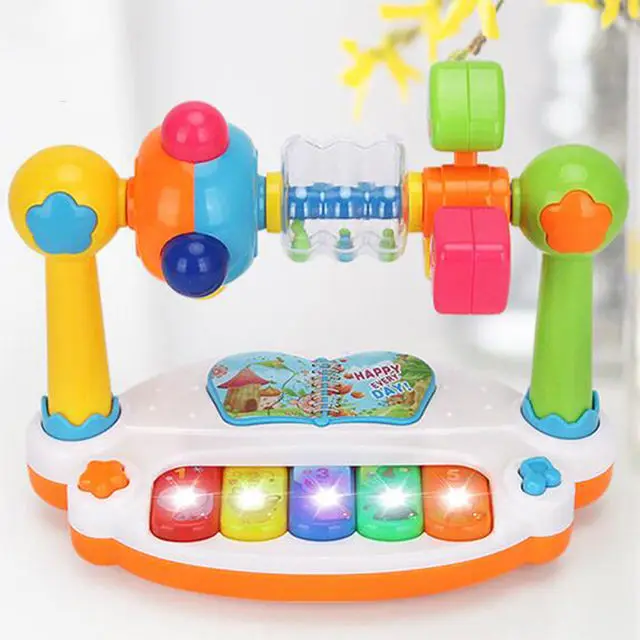 Низкий минимальный заказ дешевая игрушка для детей и младенцев раннего обучения пианино светлая музыкальная музыкальные