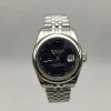 Silver Case+Black Blue Dial
