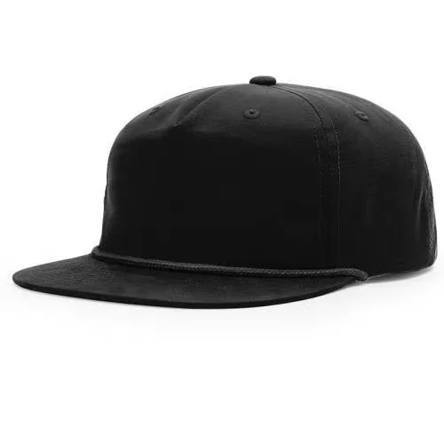 Plain Black 5 Panel Custom Richardson 256 Blank Hats Trucker Yupoong ...