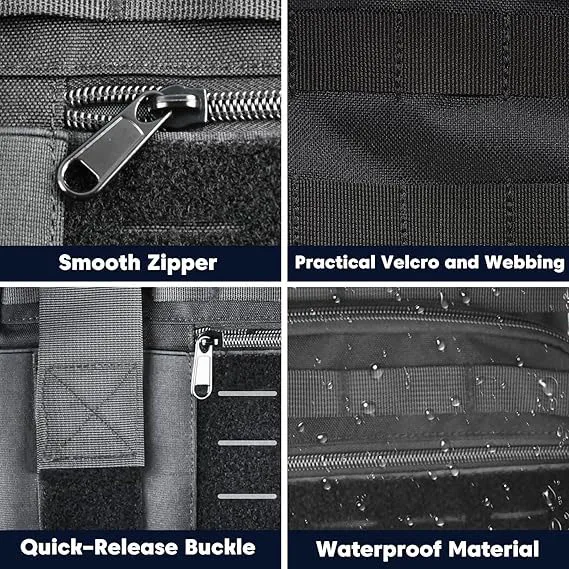 Free Sample Jacquard Tactical Modular Waterproof Internal Frame Chest Rig Quick Release Vest Chest Bag with Molle Mag Pouch - Image 4