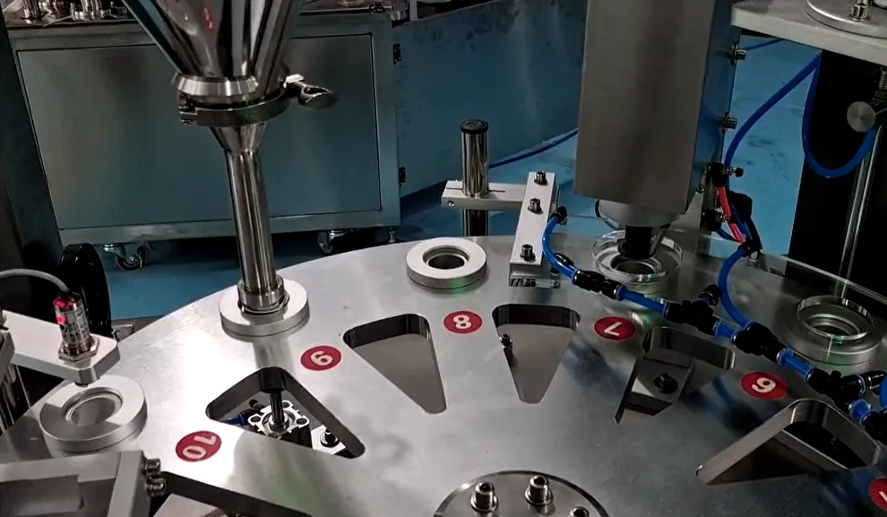 Rotary Type Coffee Capsule Filling and Sealing Machine for Small ...