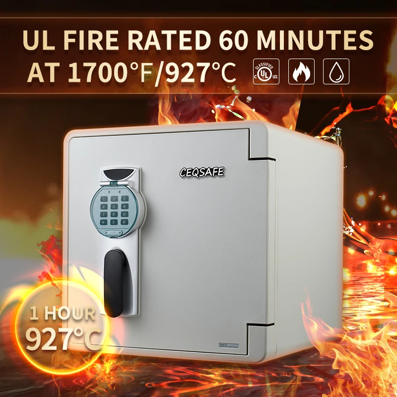 CEASAFE Waterproof Cabinet Hotel Home Cabinet Safe with Biometric Fingerprint Lock for Securing Money Box supplier