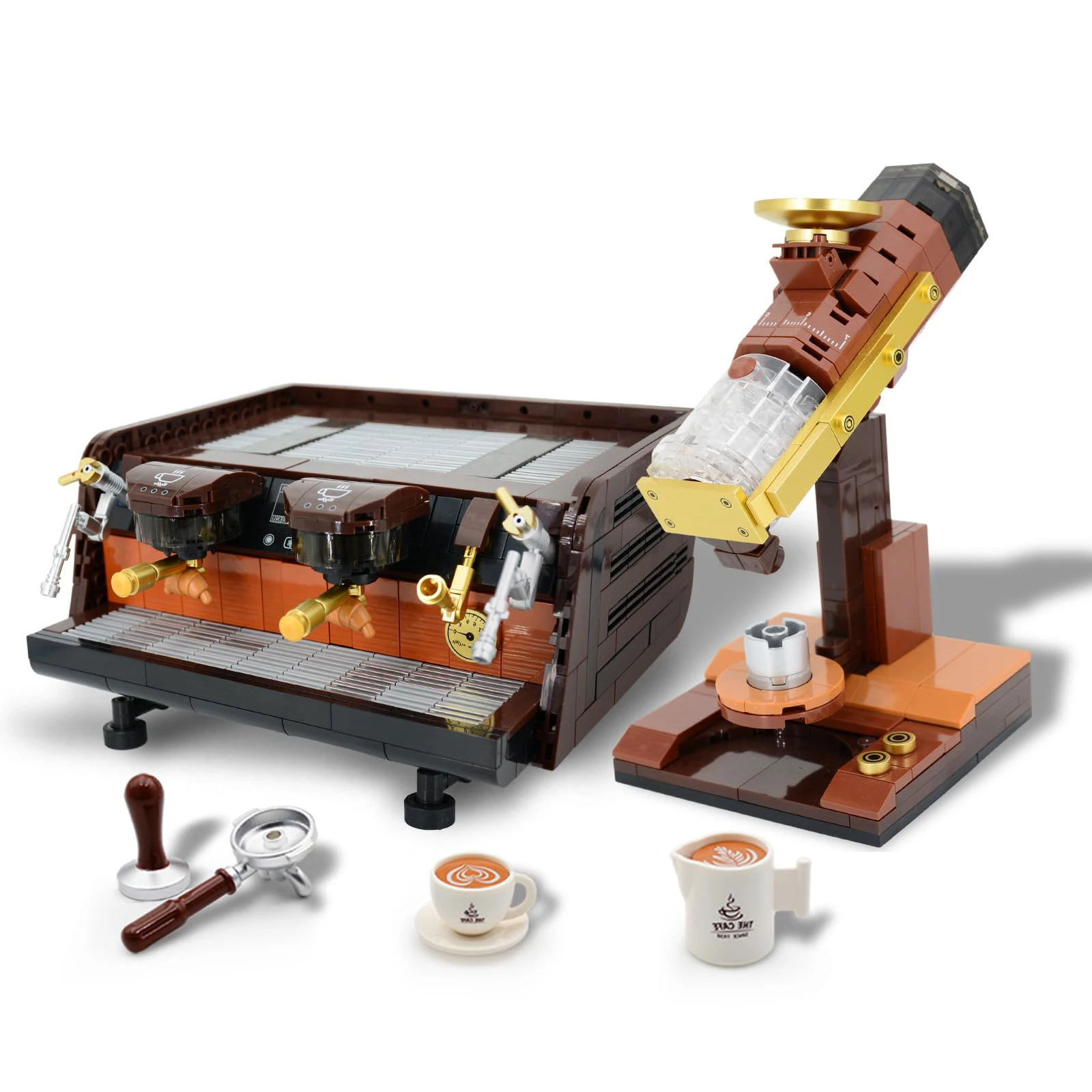 Decool Coffee Machine Coffee Bean Model Building Blocks Set Home Decoration Collection Gift for Adult/Coffee Lover