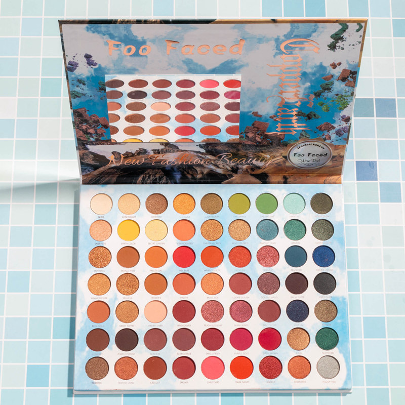 
 OEM Лидер продаж косметика оптом 63 Цвета мерцающие и сияющие макияж тени для век Палитра частная марка тени для век  