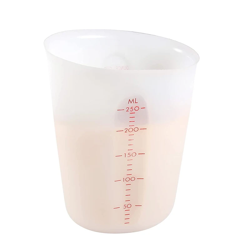 High Temperature Resistant Silicone Measuring Cup 250Ml Liquid