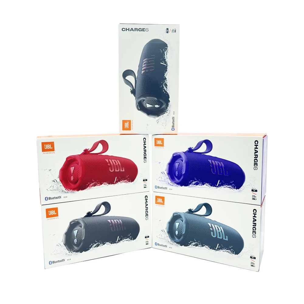 JBL Charge 6 Al Enhanced Portable for Bluetooth Speaker with Subwoofer Dust-proof and Waterproof Outdoor/Desk Use Speakers