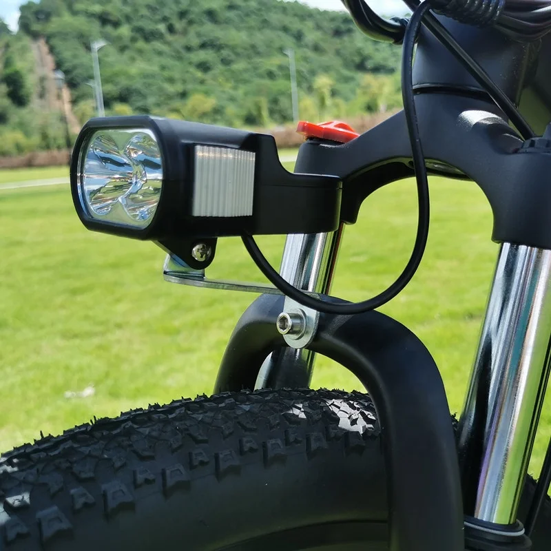 HZEVIC 電動アシストファットバイク ブラック/レッド HZEVICフルサスペンションファットバイク26インチEバイク48v電動
