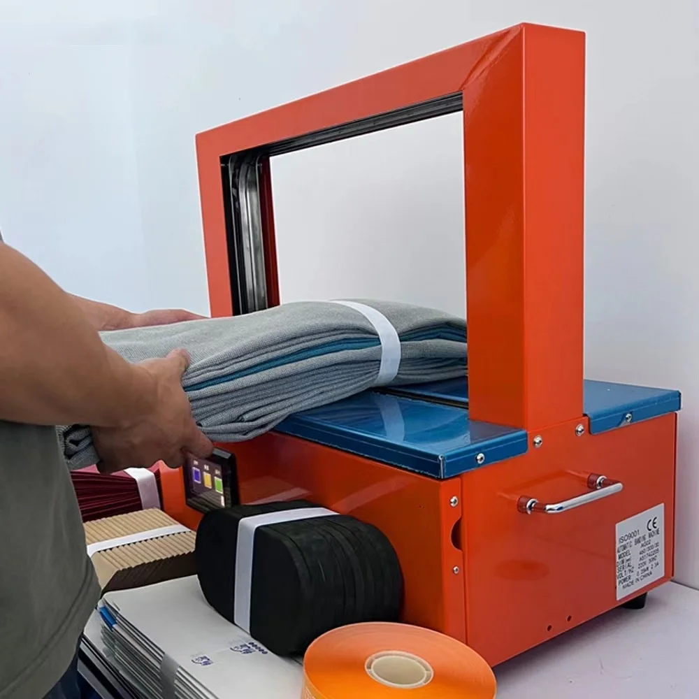 Semi Automatic Vegetable Fruit Strapping Machine Industrial Use Binding Machine Supermarket Sausage Packing Banding Machine
