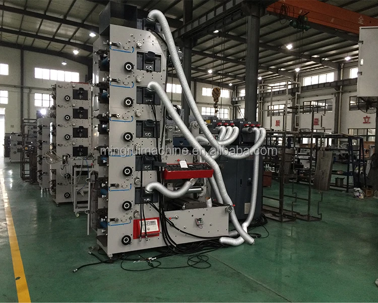 60m/min Fully Automatic Stack Paper Cup Plastic Film Flexo Printing Printer Machine In China