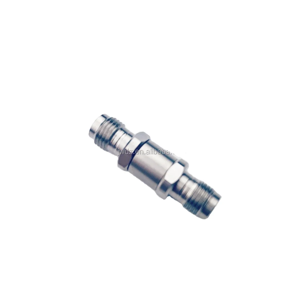 high-frequency millimeter-wave rf coaxial adapter 2.4mm Female to Female SUS303 DC - 50GHz VSWR1.2 Rf coaxial connector