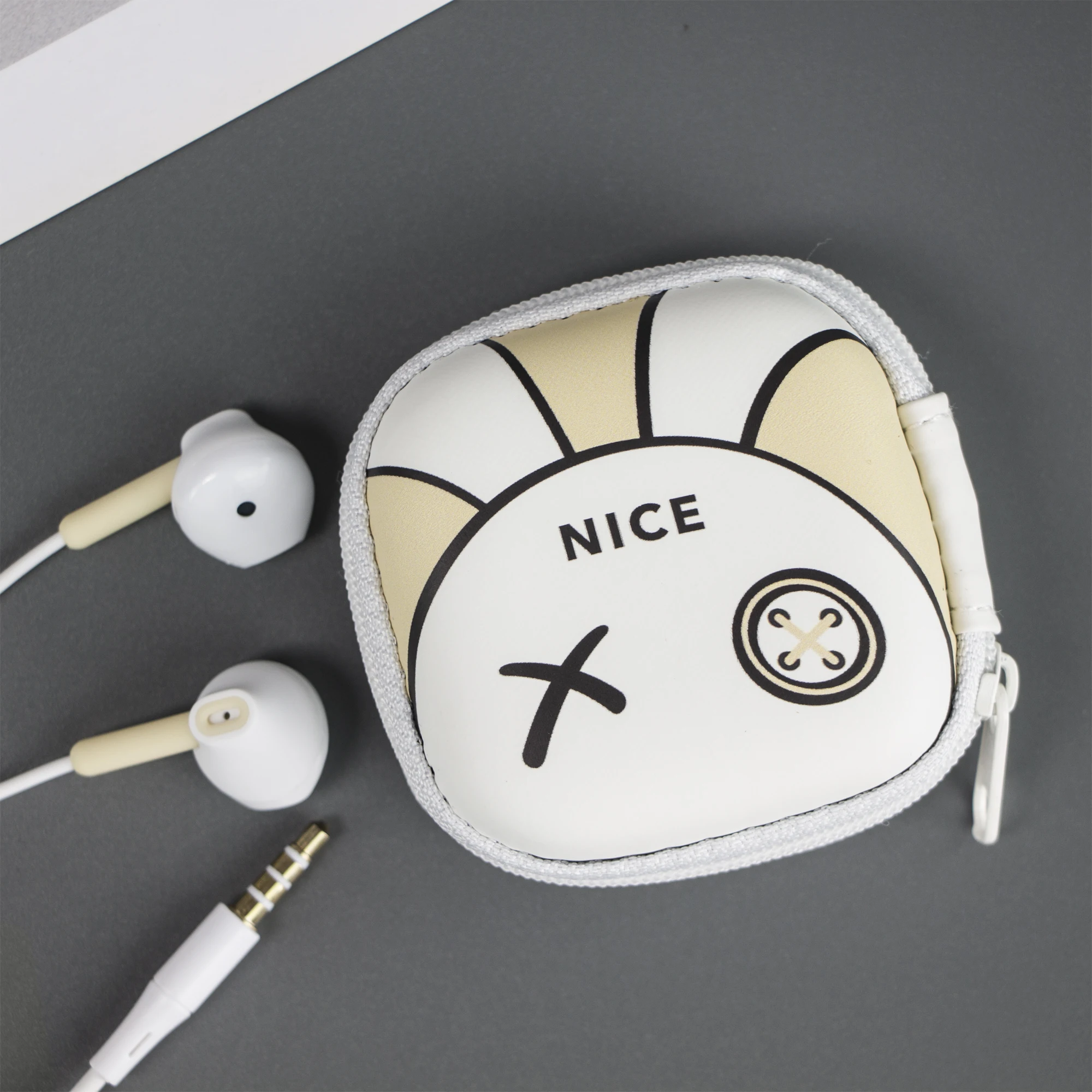Kiki-437 Wired Headphones - Cute Rabbit Earphones for Android
